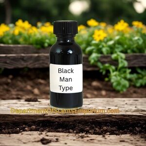 Black Man (M) Type Earthy Fragrance Oil 1 Oz Glass Bottle